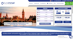 Desktop Screenshot of eurochange.es